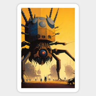 Giant Robotic Spiders Attack! Sticker